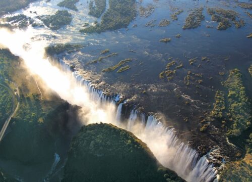 Countries neighboring the Victoria Falls